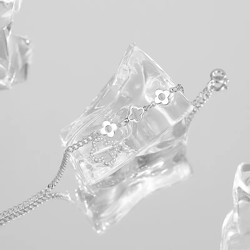 MIAOYINGE S925 Silver Synthetic Cubic Zirconia Bracelets Women's-4