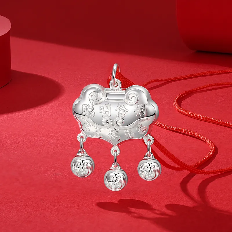 MIAOYINGE 999 Fine Silver Necklaces Kids'-1