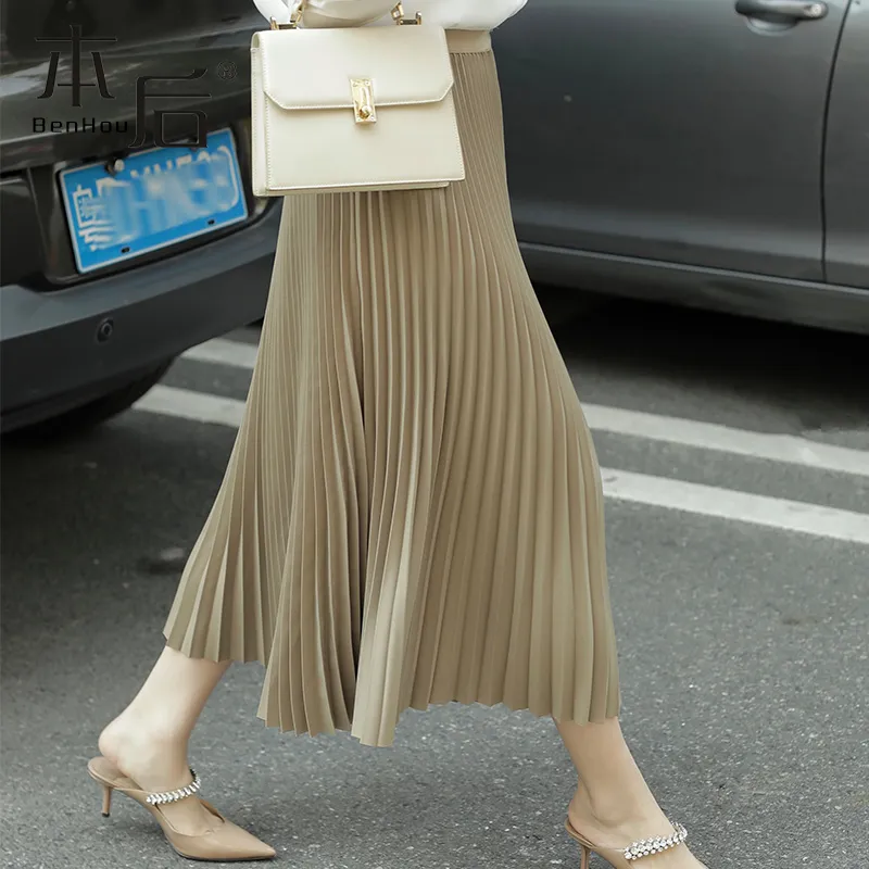 Benhou Casual Long Skirts Women's-3