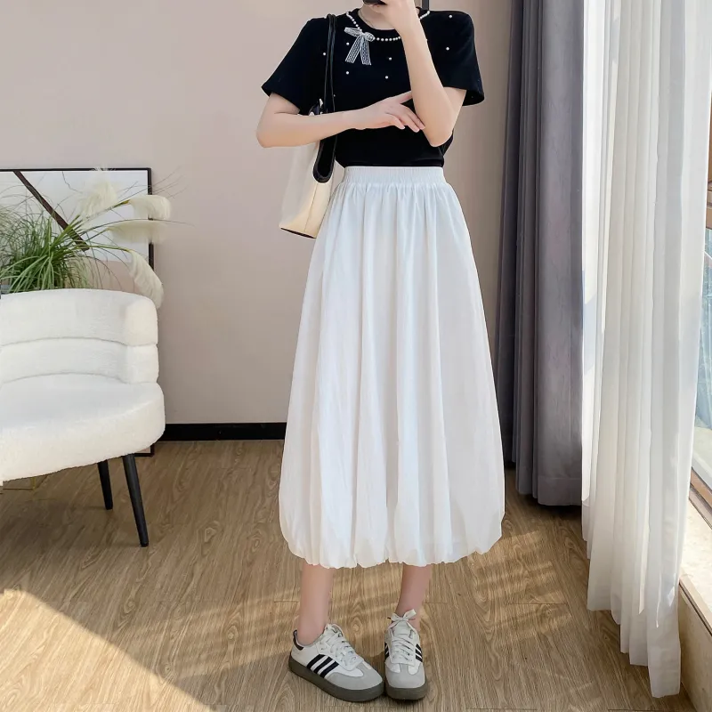 Benhou Casual Long Skirt Women's-5