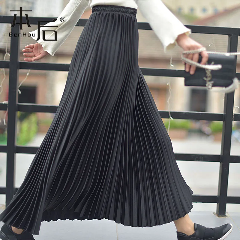 Benhou Casual Long Skirts Women's-1