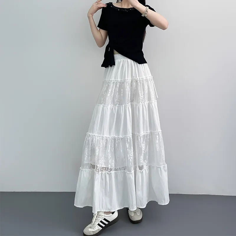 Benhou Casual Long Skirt Women's-3