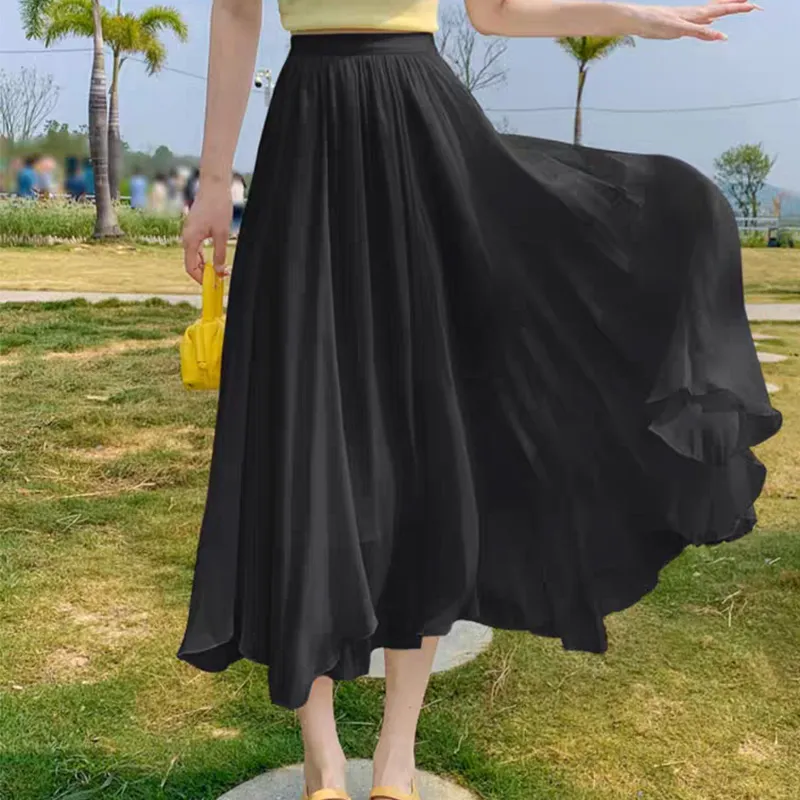 Benhou Casual Long Skirts Women's-6