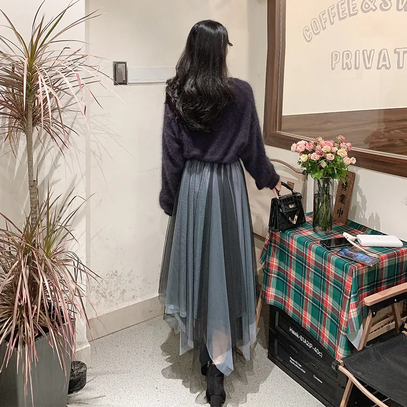 Benhou Casual Long Skirts Women's-3