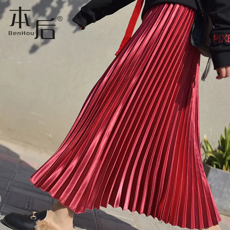 Benhou Casual Long Skirts Women's-12