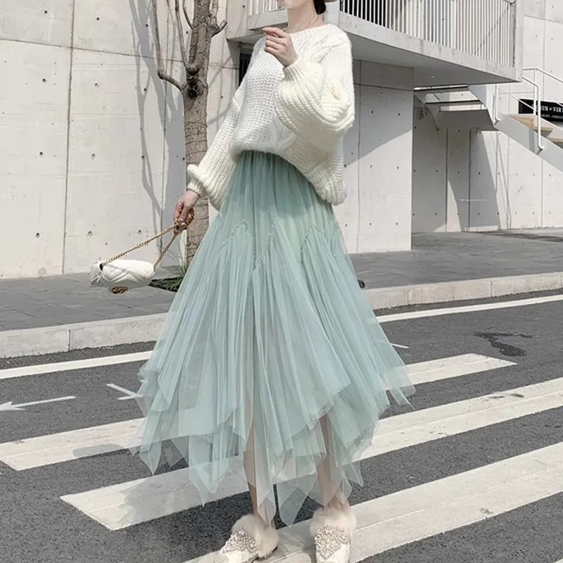 Benhou Casual Long Skirt Women's-10