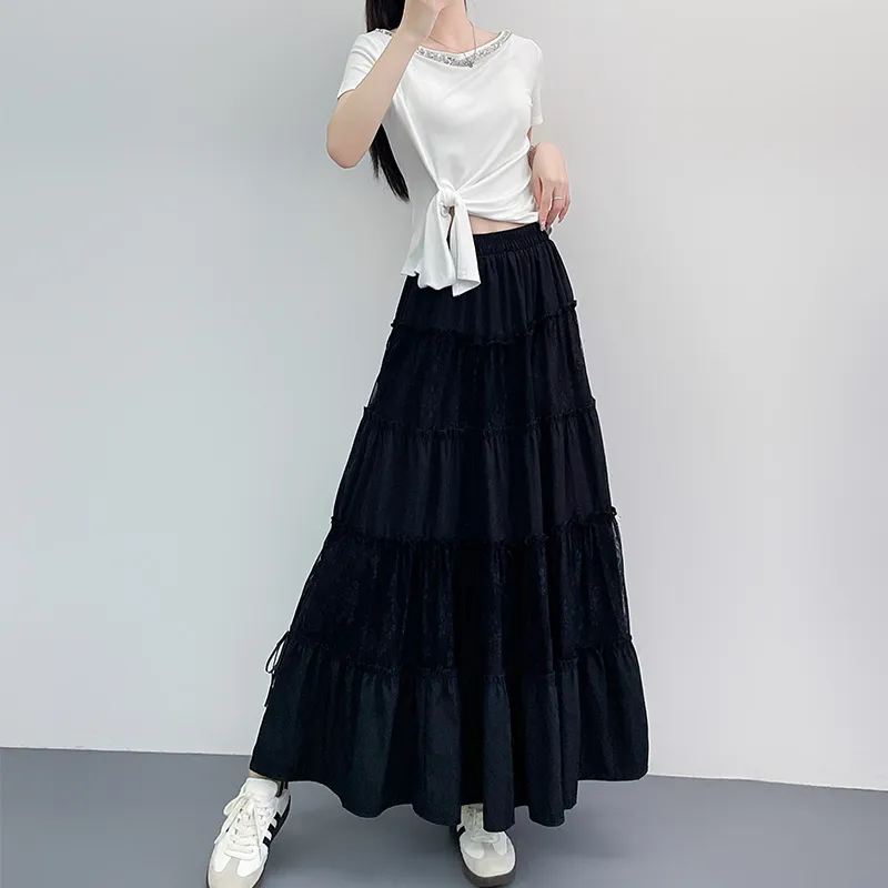 Benhou Casual Long Skirt Women's-9