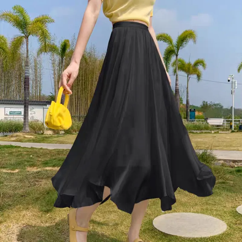 Benhou Casual Long Skirts Women's-7