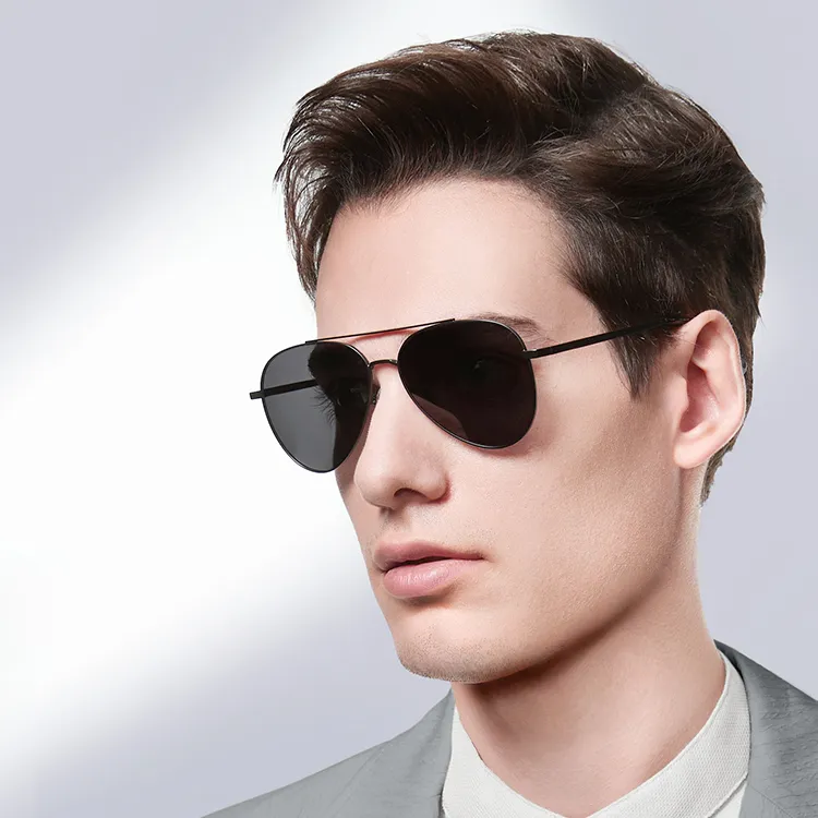 HLA Alloy Aviator Sunglasses Men's-4