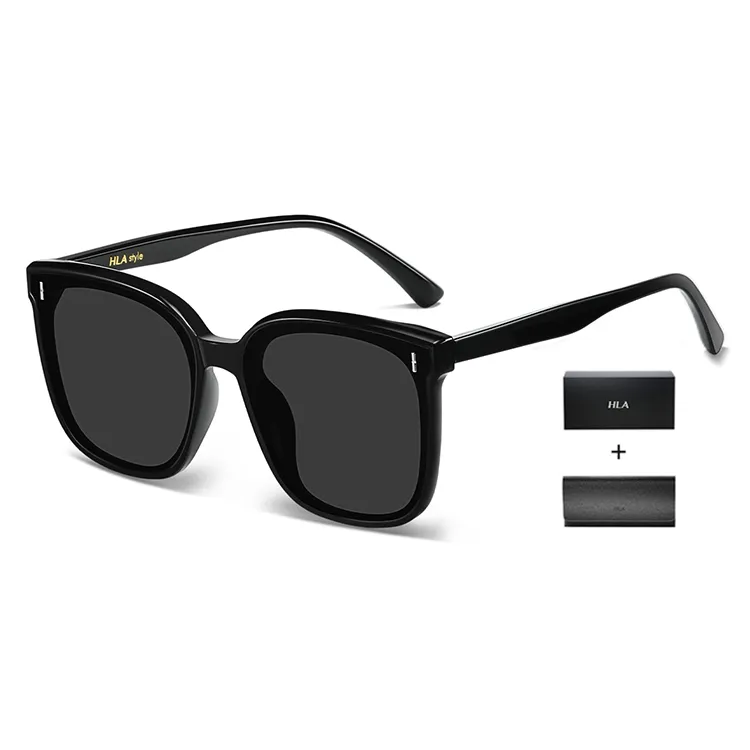 HLA TR/Memory Plastic Square Sunglasses Unisex-4