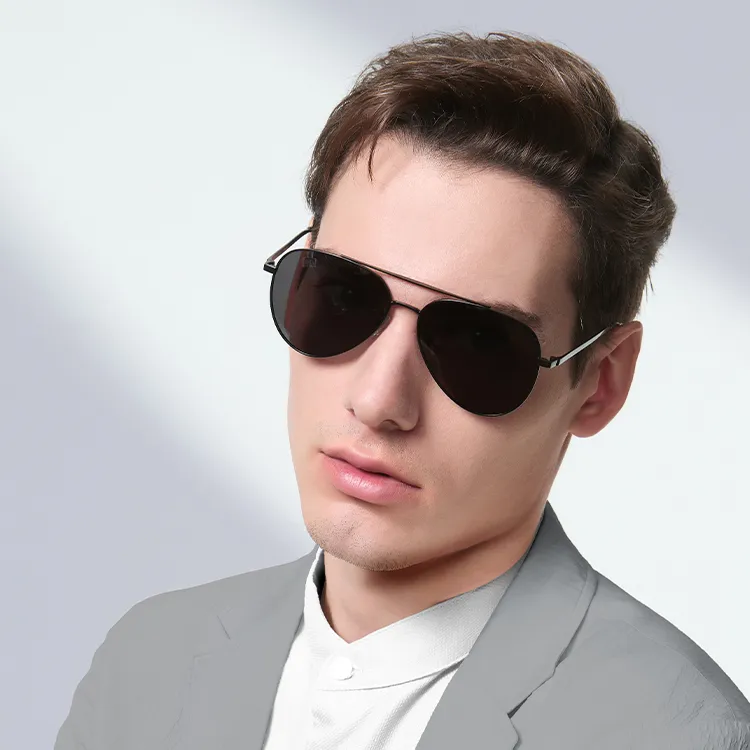 HLA Alloy Aviator Sunglasses Men's-6