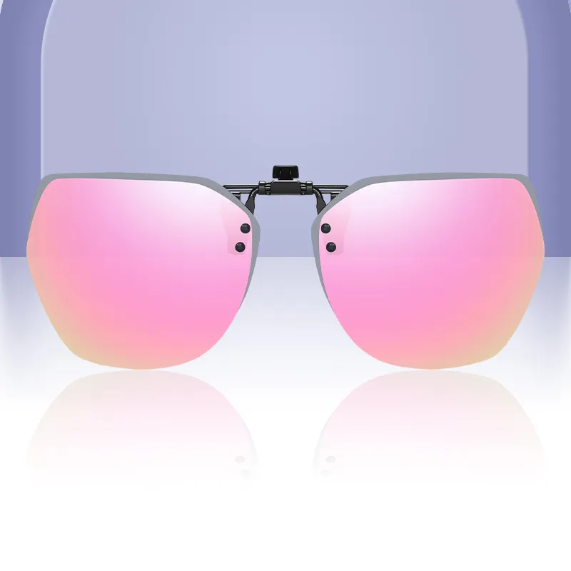 HLA Metal Irregular Shape Sunglasses Unisex Black-7