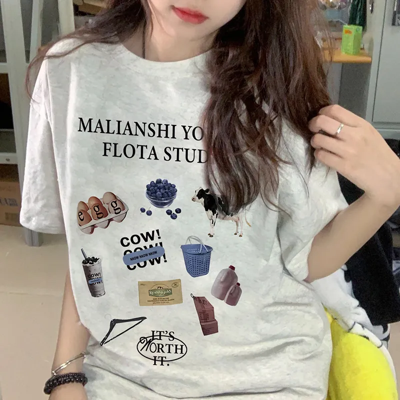 Aimilian T Shirt Unisex White Gray-5
