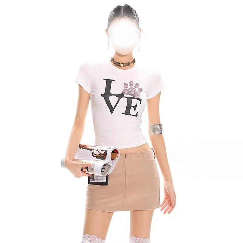 Aimilian Drop Shoulder Sleeve Short Sleeved Women's-7