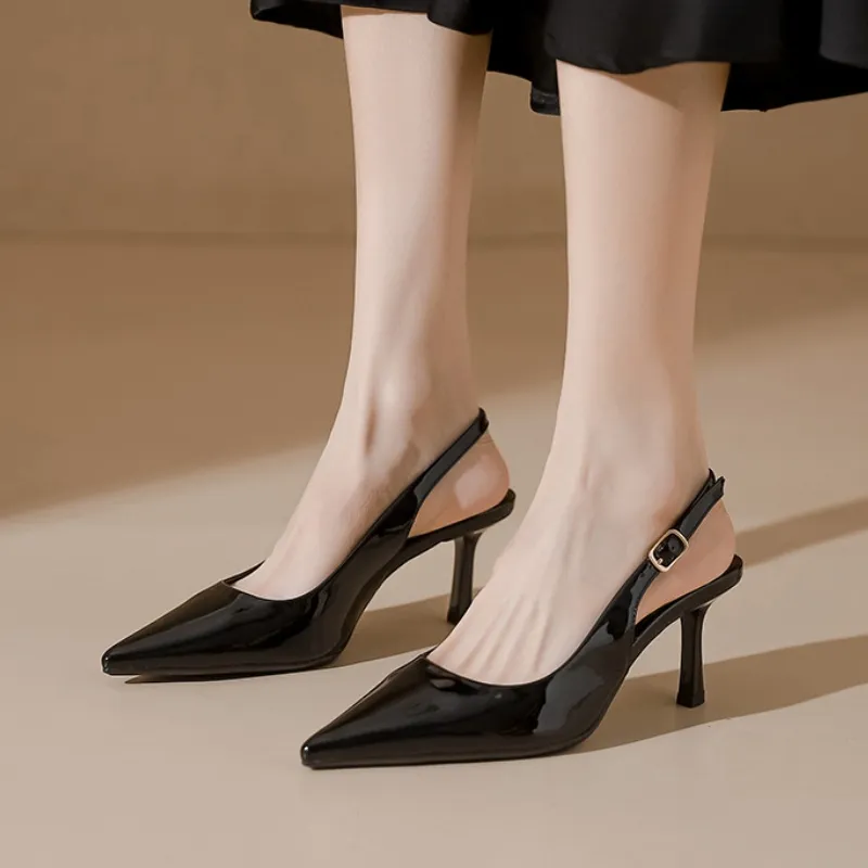 Aimilian Slim Heel High Heels 7CM Women's-9