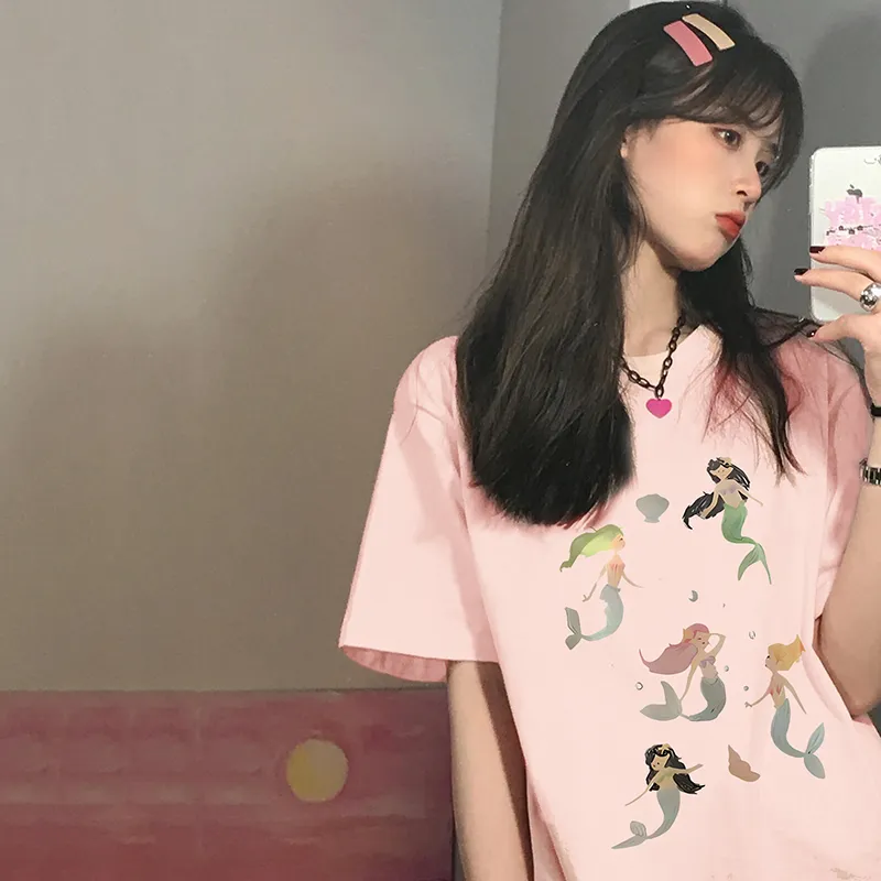 Aimilian Regular T Shirt Women's Pink-4