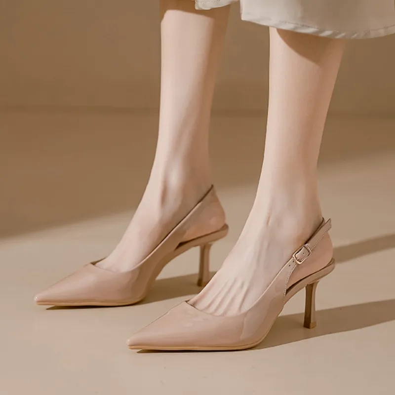 Aimilian Slim Heel High Heels 7CM Women's-4