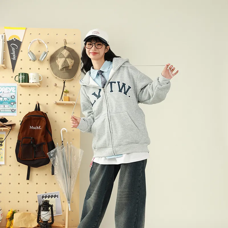 LIVINGTOWN Sweatshirt Jacket Unisex-5
