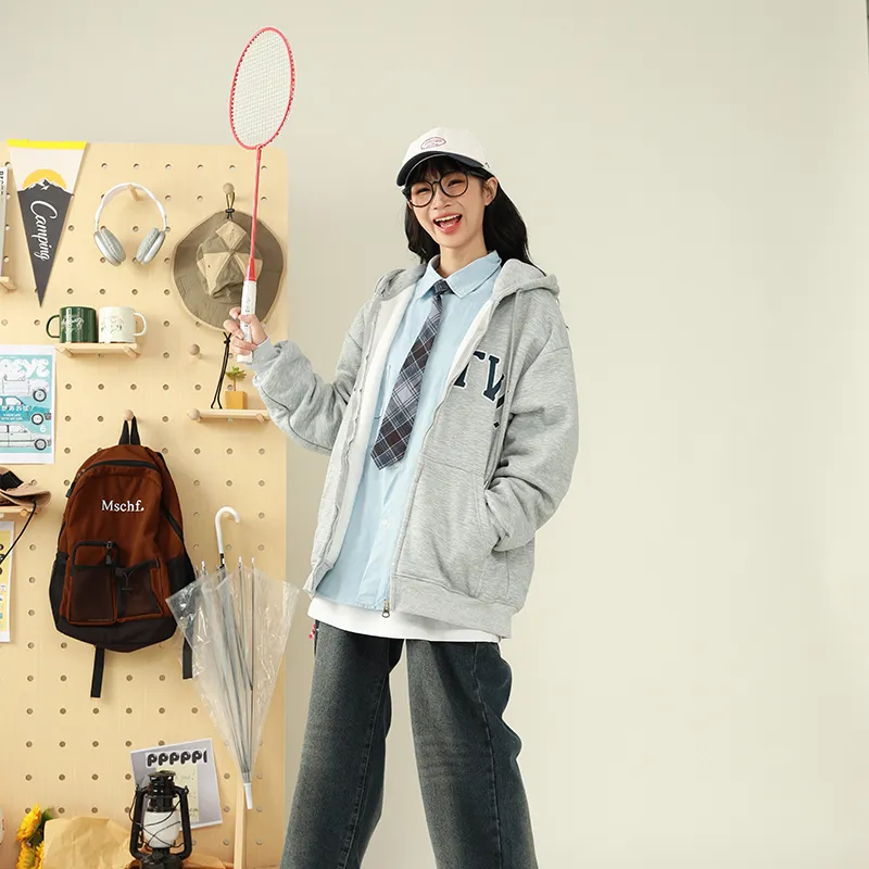 LIVINGTOWN Sweatshirt Jacket Unisex-4
