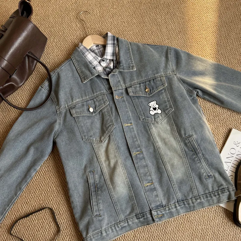 LIVINGTOWN Denim Jackets Unisex-3