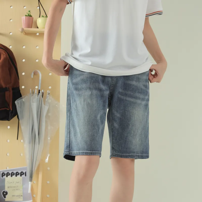 LIVINGTOWN Denim Shorts Unisex Blue-2