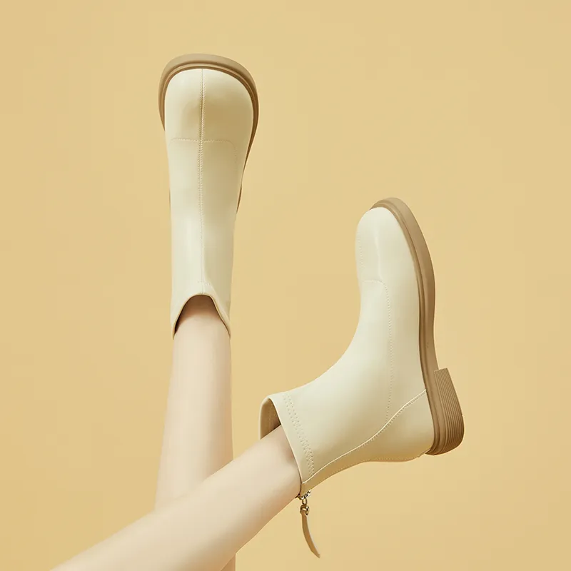DAPHNE Ankle Boots Women's Black/White-11