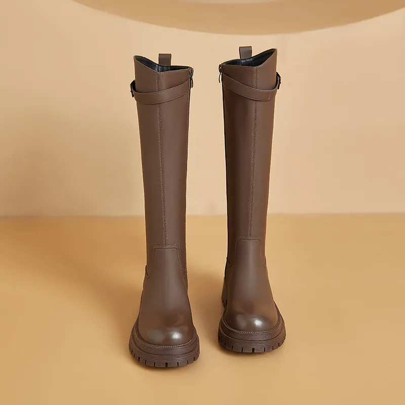 DAPHNE Thermal Knee High Boots 4.7cm Women's-5