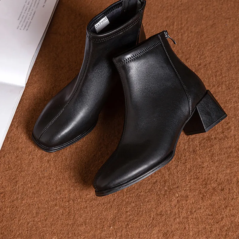 DAPHNE Ankle Boots Women's White-10