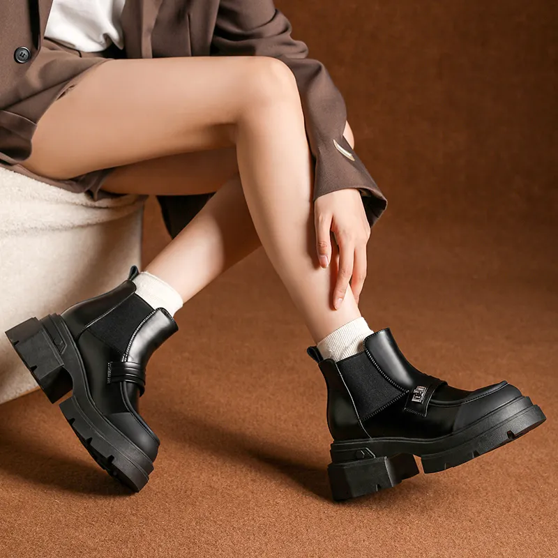 15 MINS Short Chelsea Boots 6.5cm Women's-4