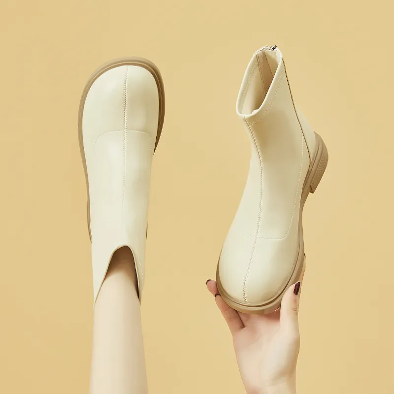 DAPHNE Ankle Boots Women's Black/White-10