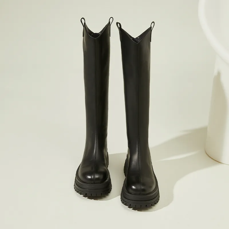 DAPHNE Thermal Knee High Boots 5.5cm Women's-4