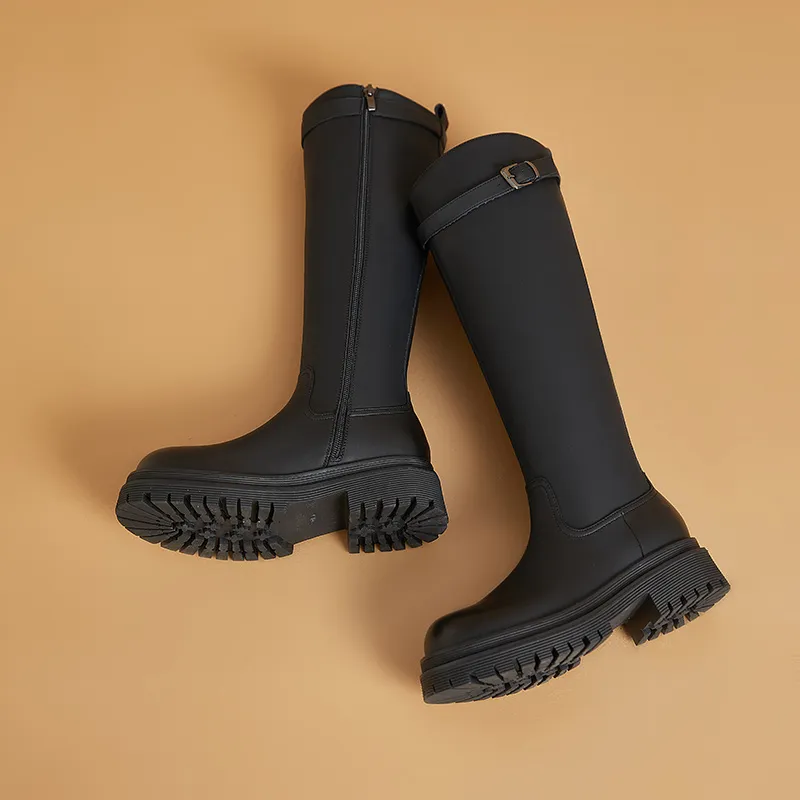 DAPHNE Thermal Knee High Boots 4.7cm Women's-10