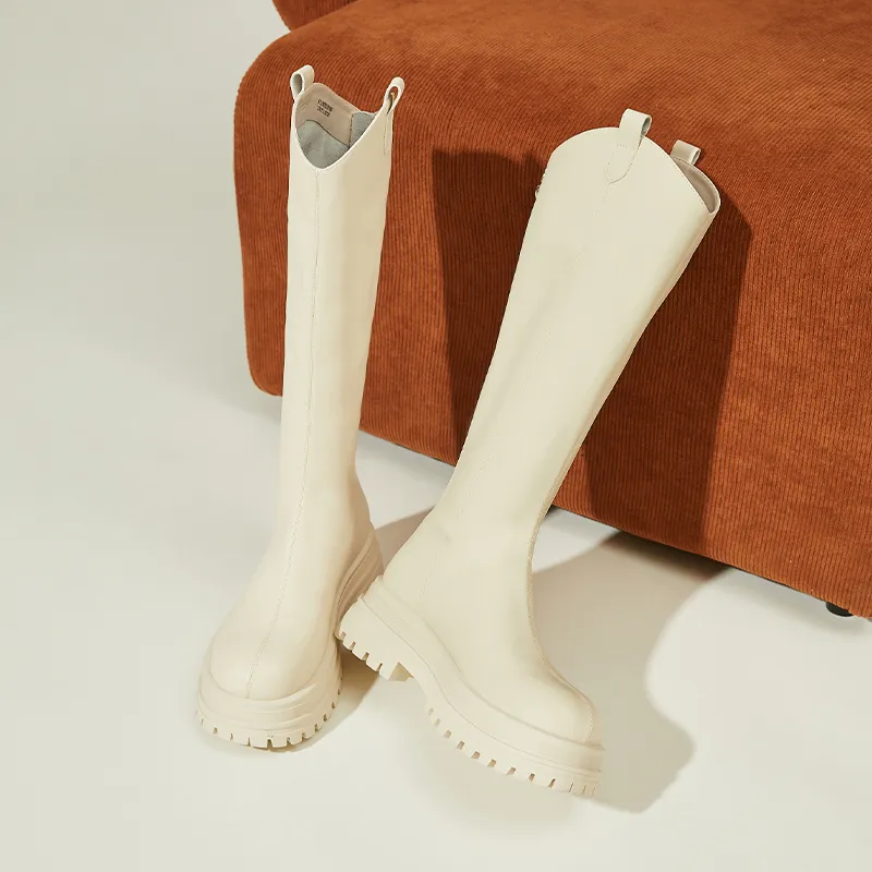 DAPHNE Thermal Knee High Boots 5.5cm Women's-12