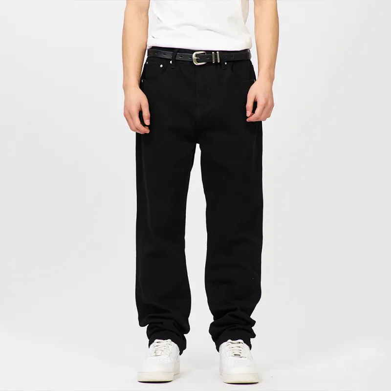 S45 Cleanfit Style Basic Versatile Bottom Straight Fit Jeans Men's-6