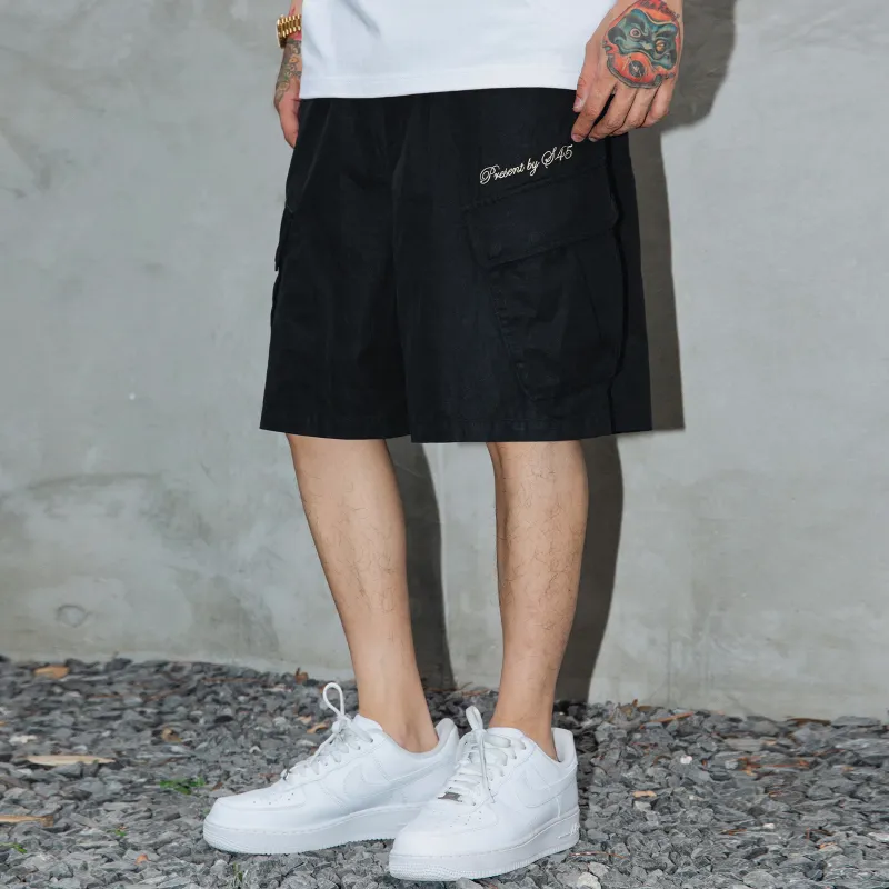 S45 Casual Shorts Men Black-3