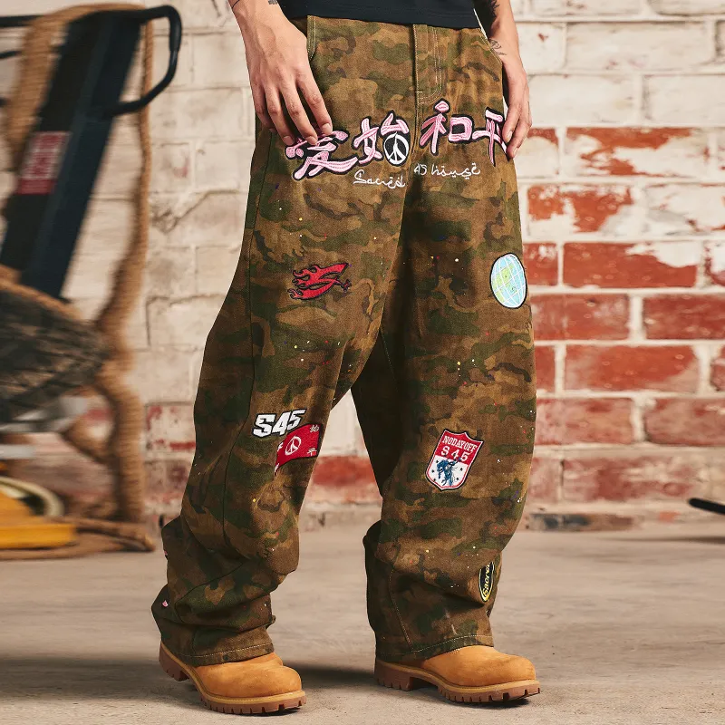 S45 Casual Pants Unisex Camouflage-3