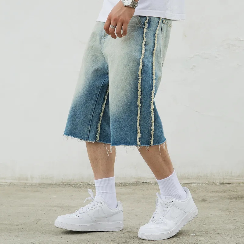 S45 Denim Shorts Men Blue-3