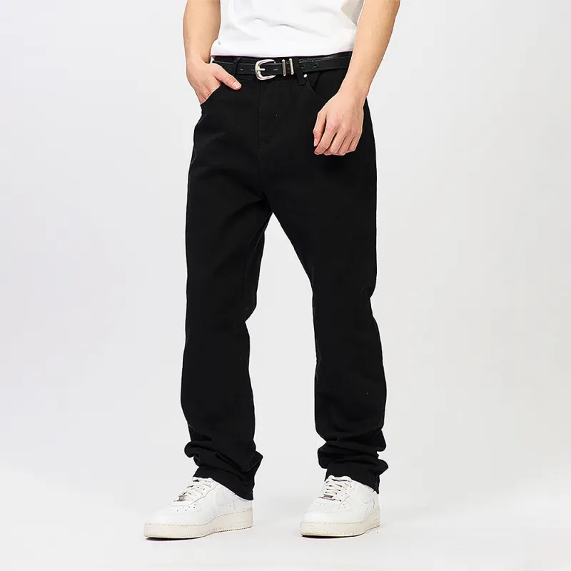 S45 Cleanfit Style Basic Versatile Bottom Straight Fit Jeans Men's-7