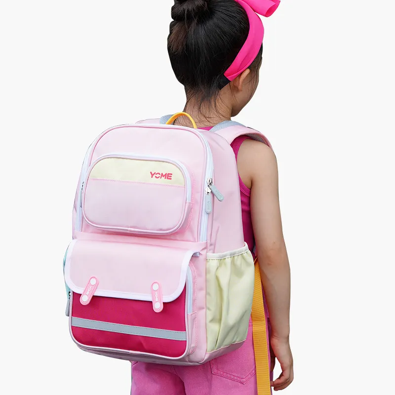 YOME Polyester Kids Backpack Medium Size Women's Pink/Blue-5
