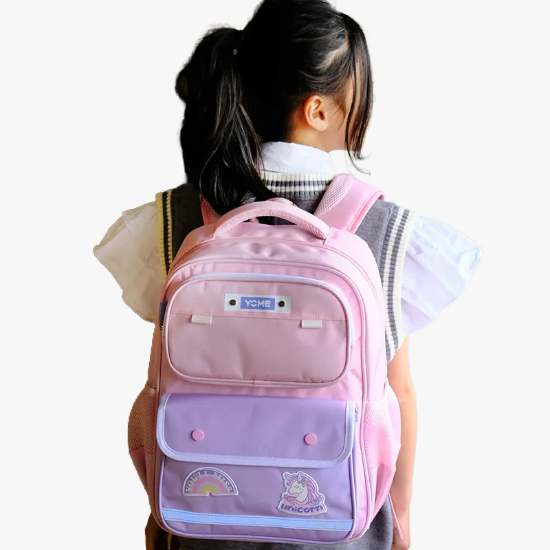 YOME Polyester Student Bag Unisex Multicolor-5
