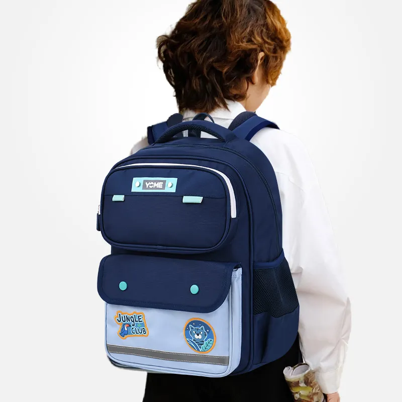 YOME Polyester Student Bag Unisex Multicolor-11