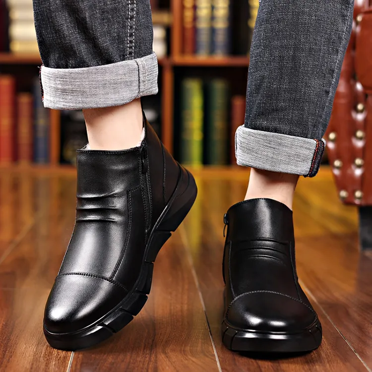 YEDANI Ankle Boots Men Red-6
