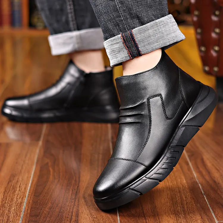 YEDANI Ankle Boots Men Red-7