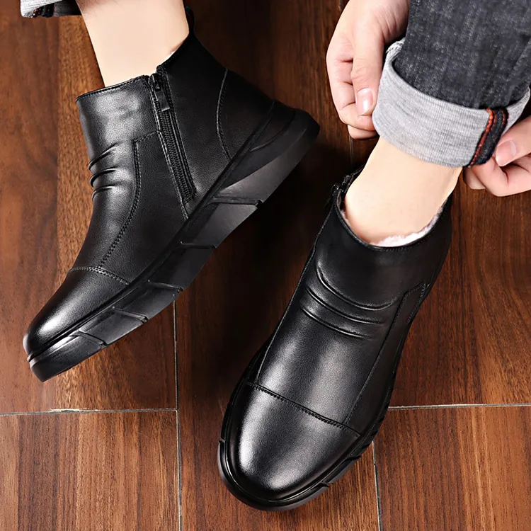 YEDANI Ankle Boots Men Red-9