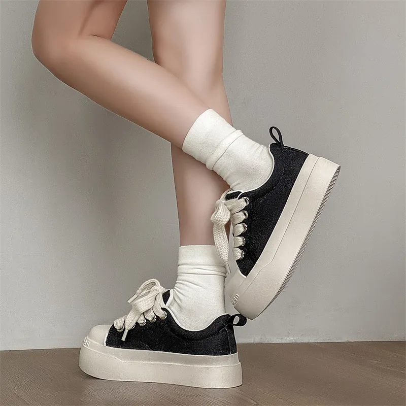 YEDANI Height Increasing Low Top Skateboard Shoes Unisex Black-10
