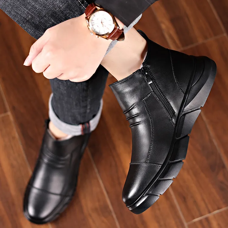 YEDANI Ankle Boots Men Red-8