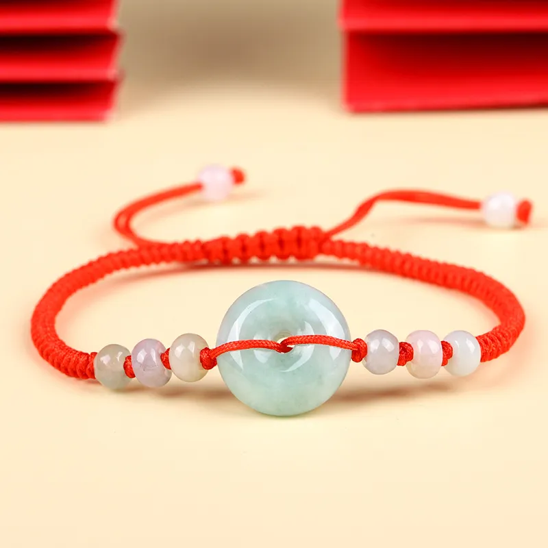 Yi Zhen Ge Glutinous Jade Jadeite Bracelets Unisex-1