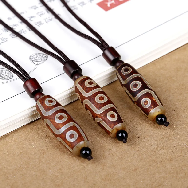 Yi Zhen Ge Agate Jade Necklaces Unisex-6