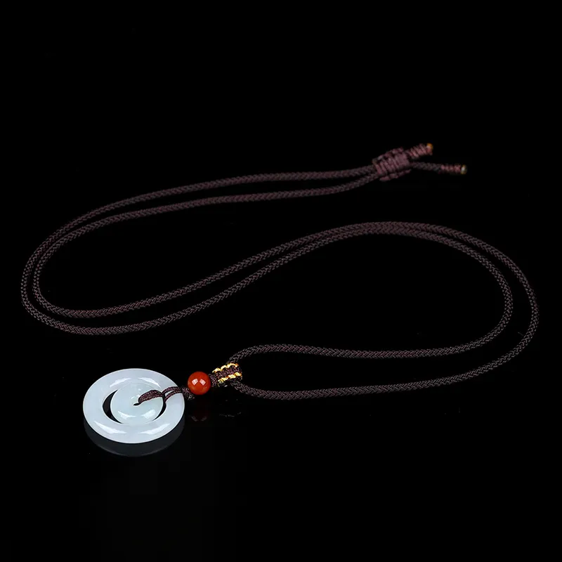 Yi Zhen Ge Glutinous Jade Jadeite Pendants Unisex-6
