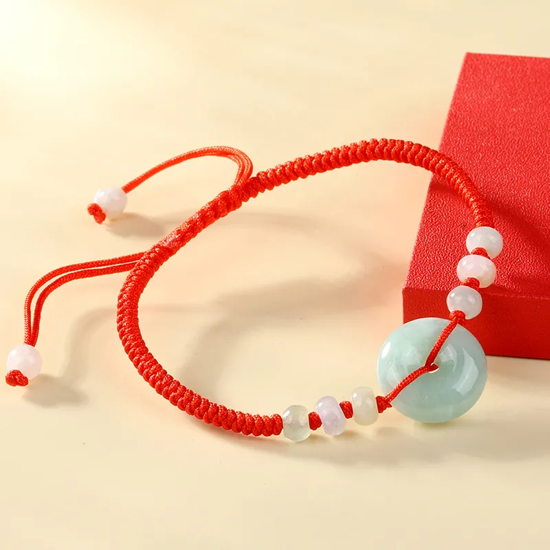 Yi Zhen Ge Glutinous Jade Jadeite Bracelets Unisex-5